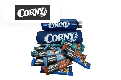 32.–36. místo | Balíček produktů a tyčinek Corny Protein